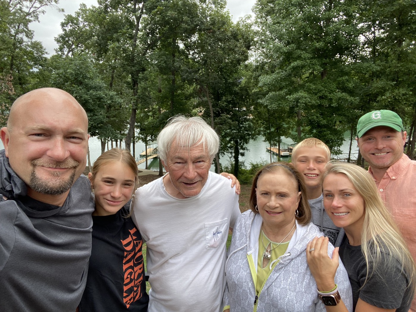 Brian with family at lake